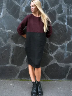 ADA Pellavamekko - burgundi / musta