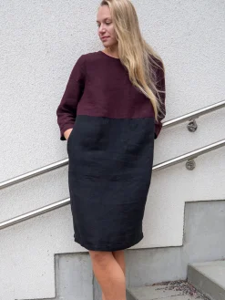 ADA Pellavamekko - burgundi / musta