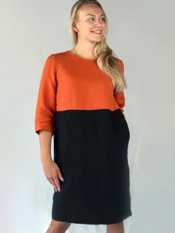 ADA Pellavamekko - oranssi / musta