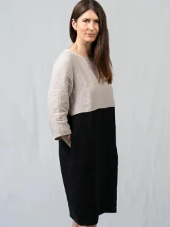 ADA Pellavamekko- hiekka / musta