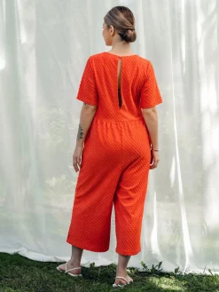 Andy Jumpsuit - Square Red