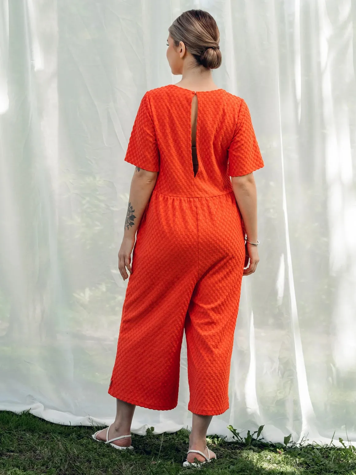 Andy Jumpsuit - Square Red