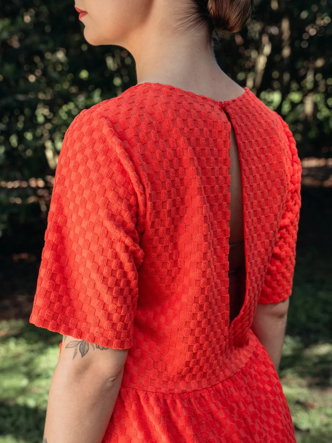 Andy Jumpsuit - Square Red