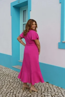 Annika Dress - Candy Pink