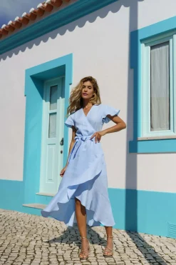 Annika Dress - Sky Blue
