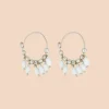 Athena Earrings - White