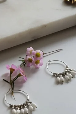 Athena Earrings - White