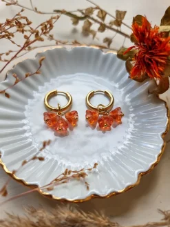 Blooming Sorbet Orange Kulta - korvakorut