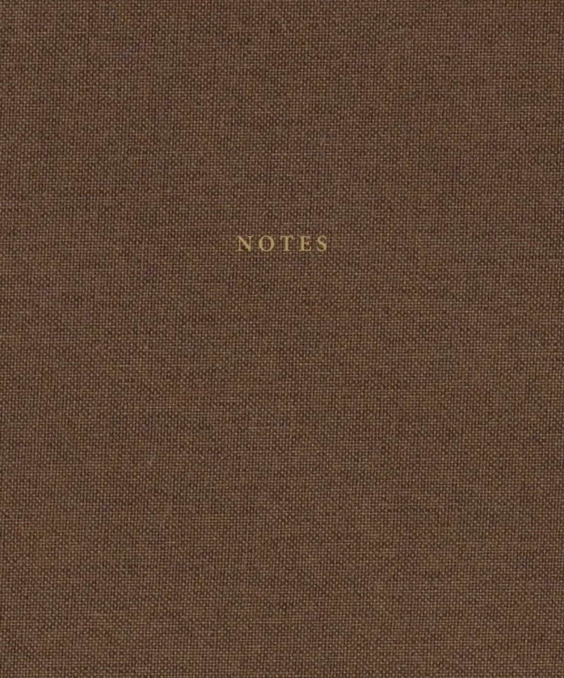 Brown Linen & Golden Notebook - That dream was planted in your heart
