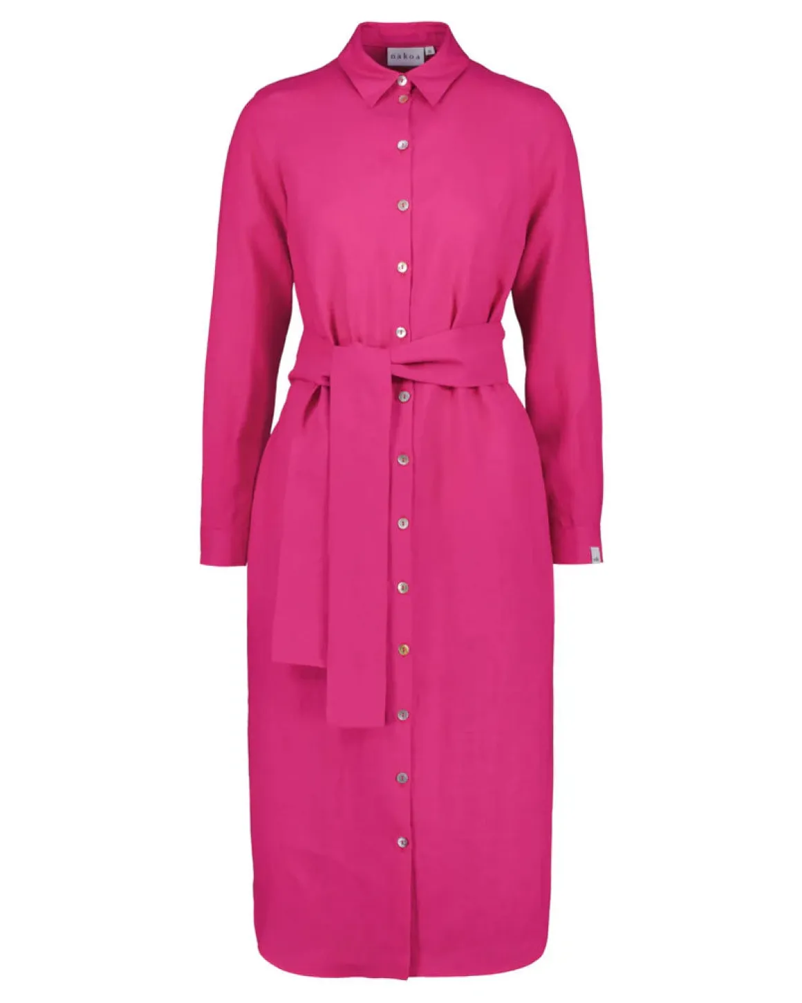 Chloe Linen Dress - Candy Pink