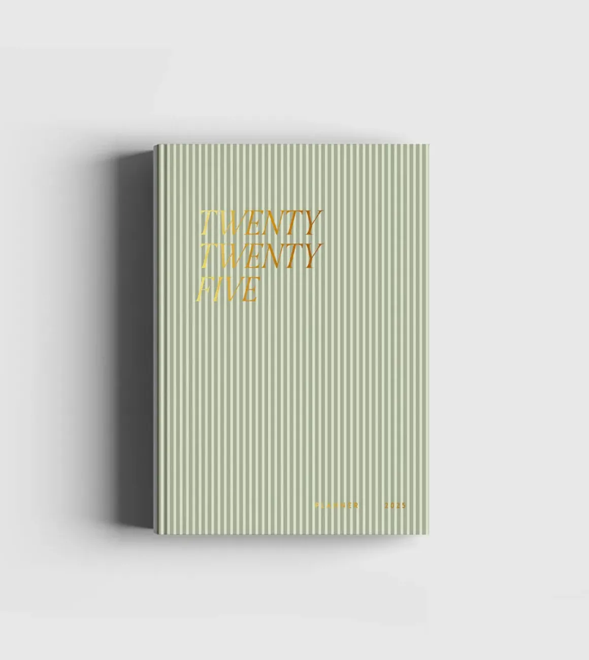 Cozy Planner 2025 - Green Stripes