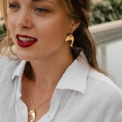 Delfiini- korvikset - Kulta