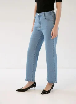 Denim Wide Faded Blue