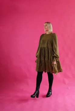 Dishy Dress - Glitter Musta/Kulta M/L