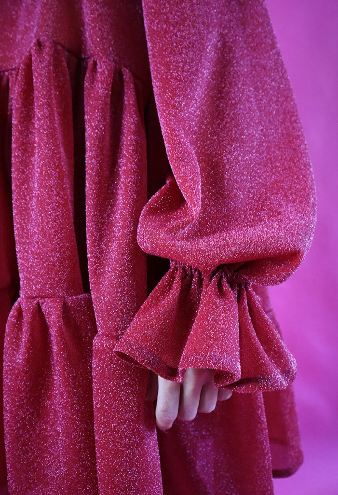 Dishy Dress - Glitter Punainen