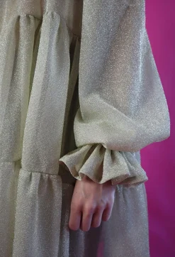 Dishy Dress - Glitter Valkokulta