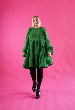 Dishy Dress - Glitter Vihreä