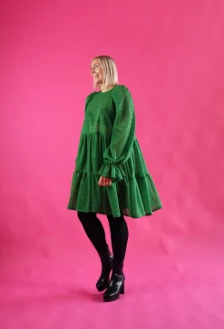 Dishy Dress - Glitter Vihreä