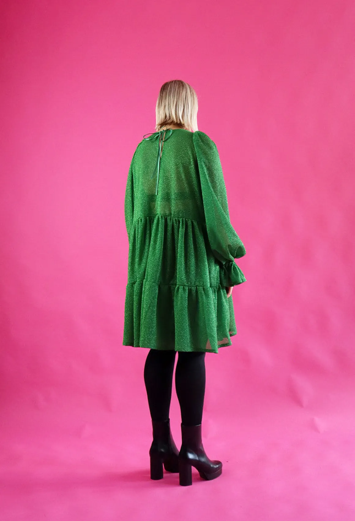 Dishy Dress - Glitter Vihreä