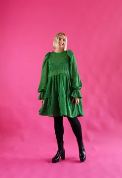 Dishy Dress - Glitter Vihreä