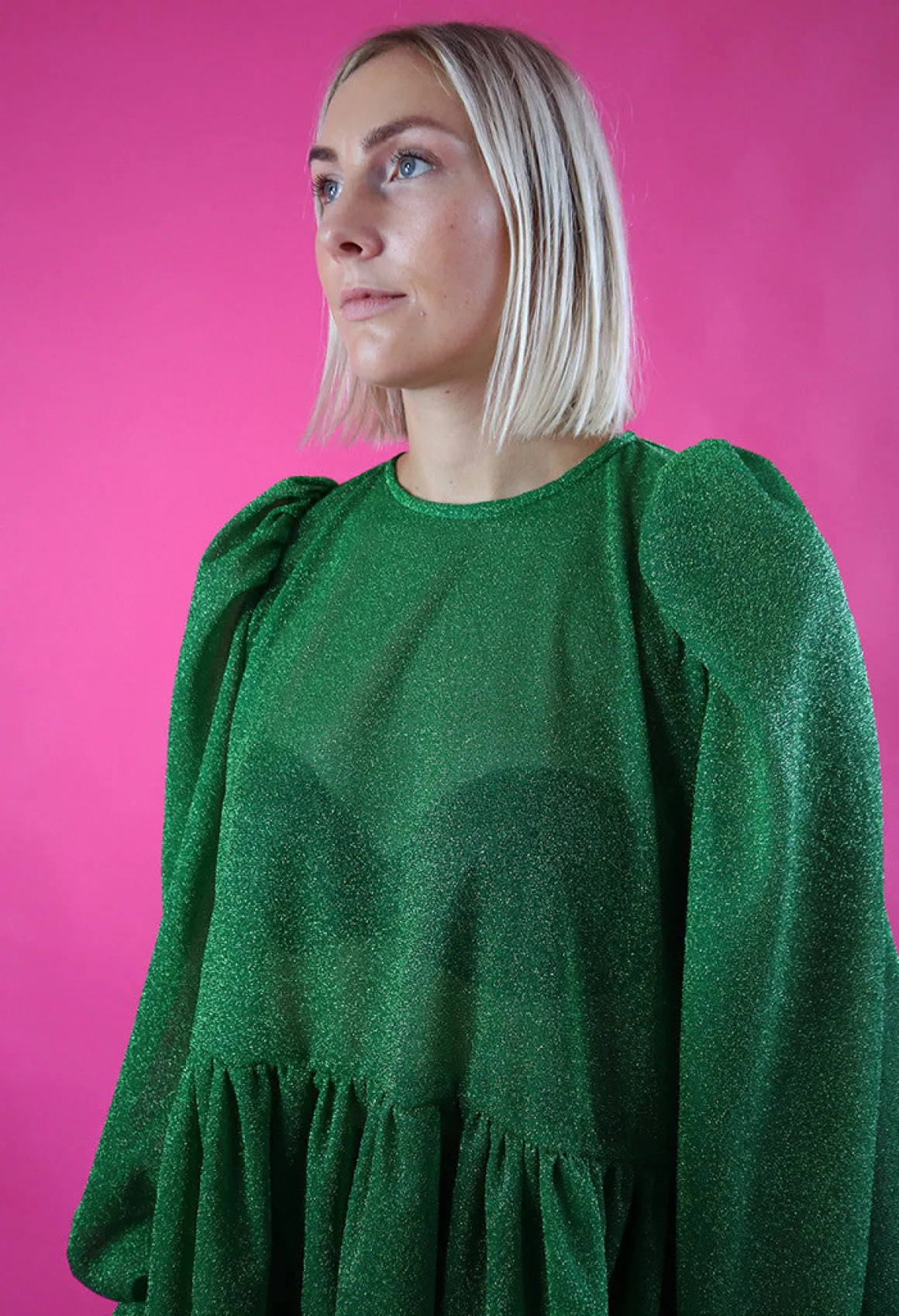 Dishy Dress - Glitter Vihreä