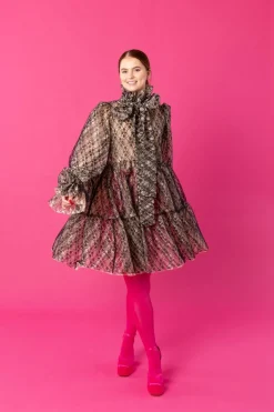 Dishy Dress - Lace Black/Nude