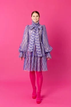 Dishy Dress - Lace Blue