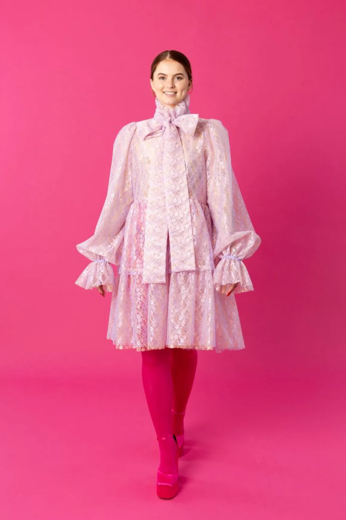 Dishy Dress - Lace Lavender