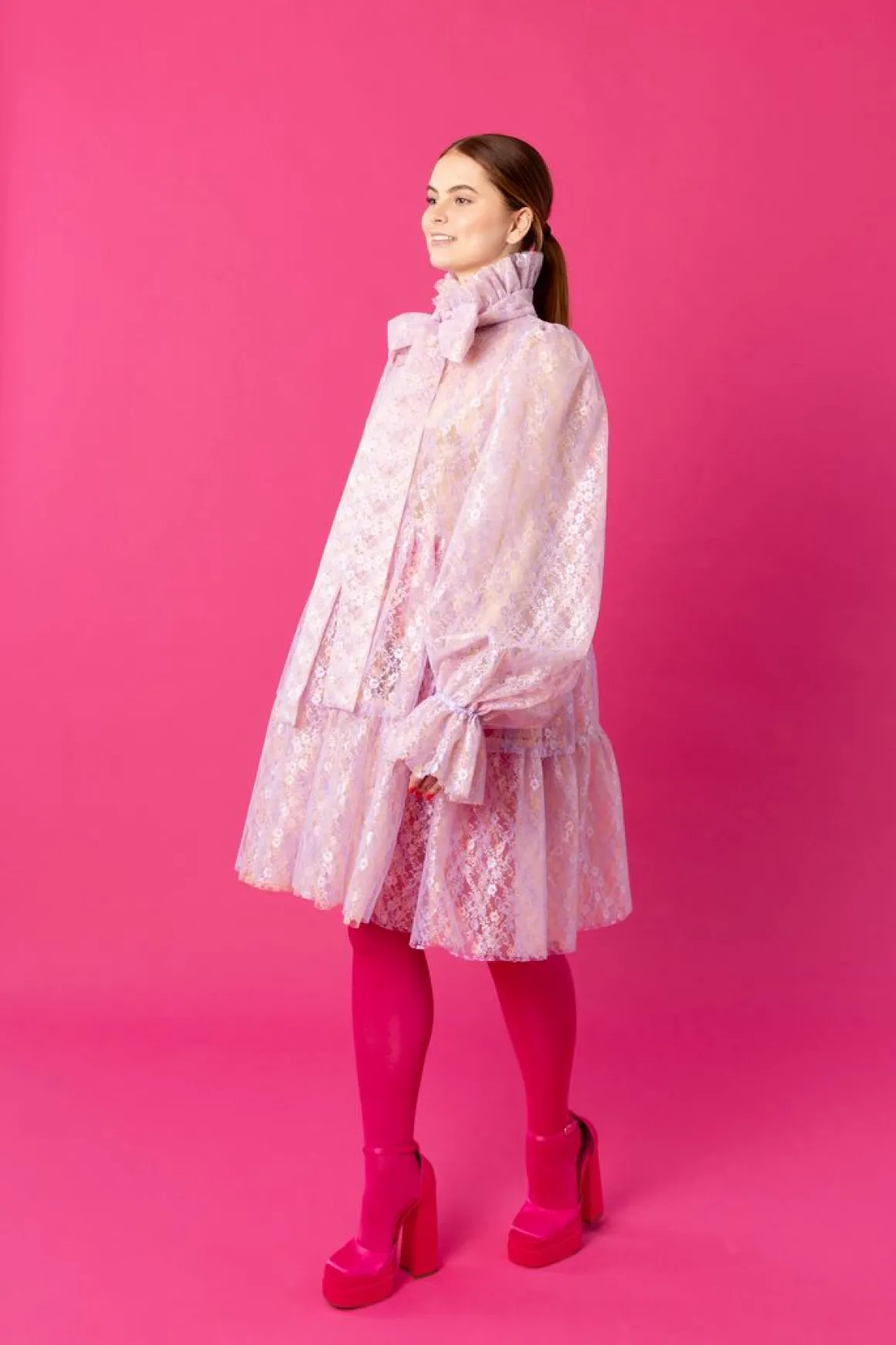 Dishy Dress - Lace Lavender