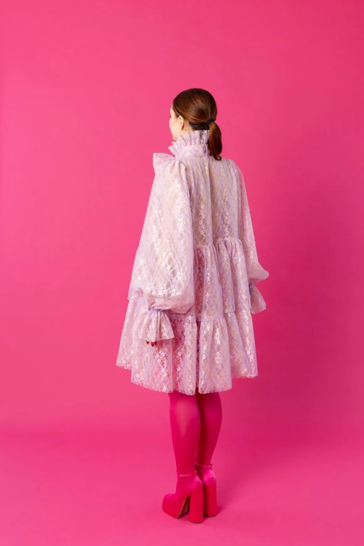 Dishy Dress - Lace Lavender