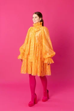Dishy Dress - Lace Orange