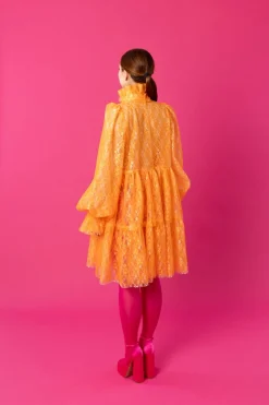 Dishy Dress - Lace Orange