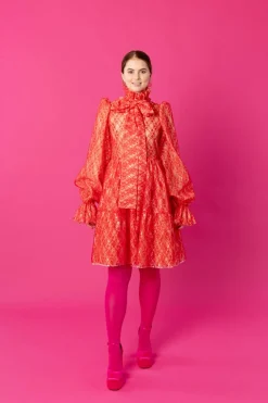 Dishy Dress - Lace Red