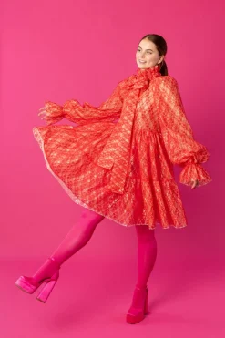 Dishy Dress - Lace Red