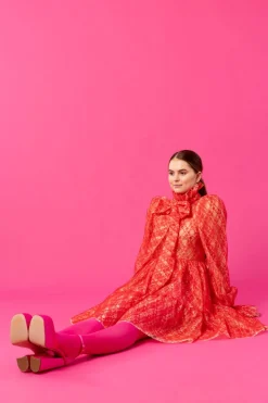 Dishy Dress - Lace Red