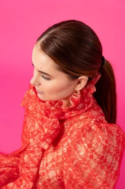 Dishy Dress - Lace Red