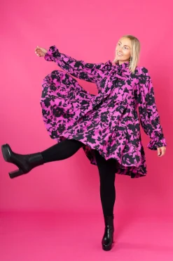 Dishy Dress - Pinkki Kukka