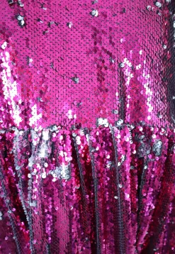 Dishy Dress - Pinkki Paljetti XL/XXL