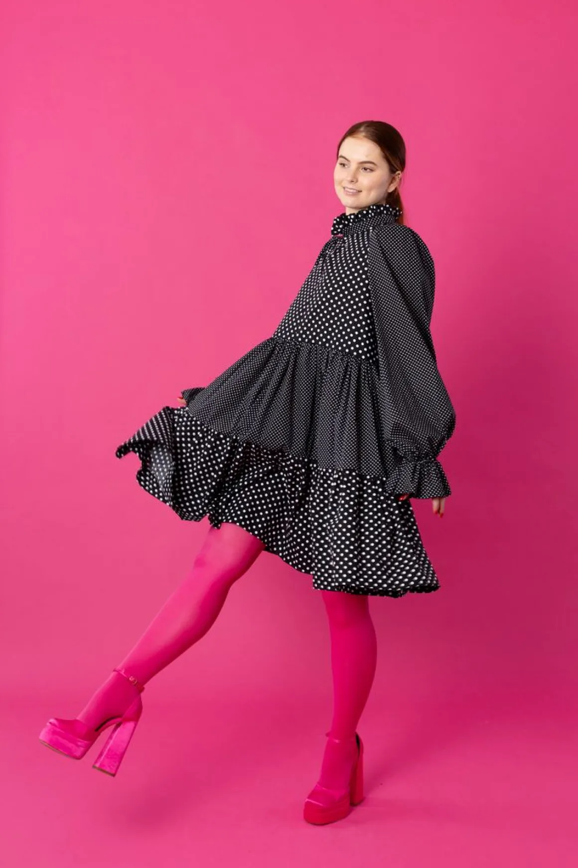 Dishy Dress - Polka Dots