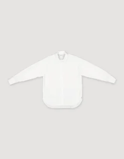 Dropped Shoulder Shirt - White