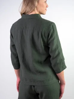 ELSA Pellavajakku - Tummanvihreä