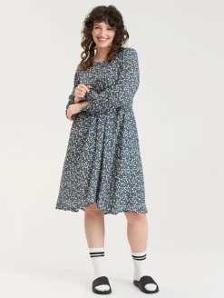 Elviira Printtimekko - Tummansininen kehäkukka