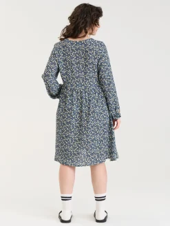 Elviira Printtimekko - Tummansininen kehäkukka