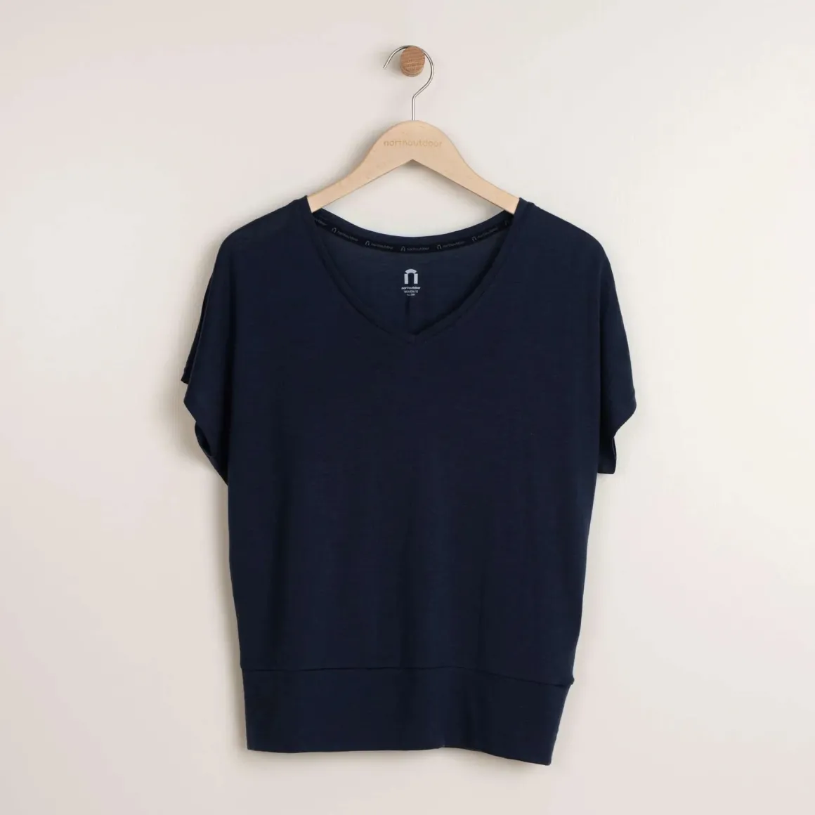 Eva merino T-paita - Indigonsininen