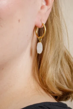 Fatima Earrings - White