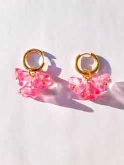 Floral Sorbet Raspberry - korvakorut