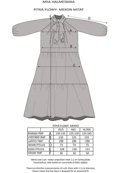 Flowy Long Dress - Kukkaniitty