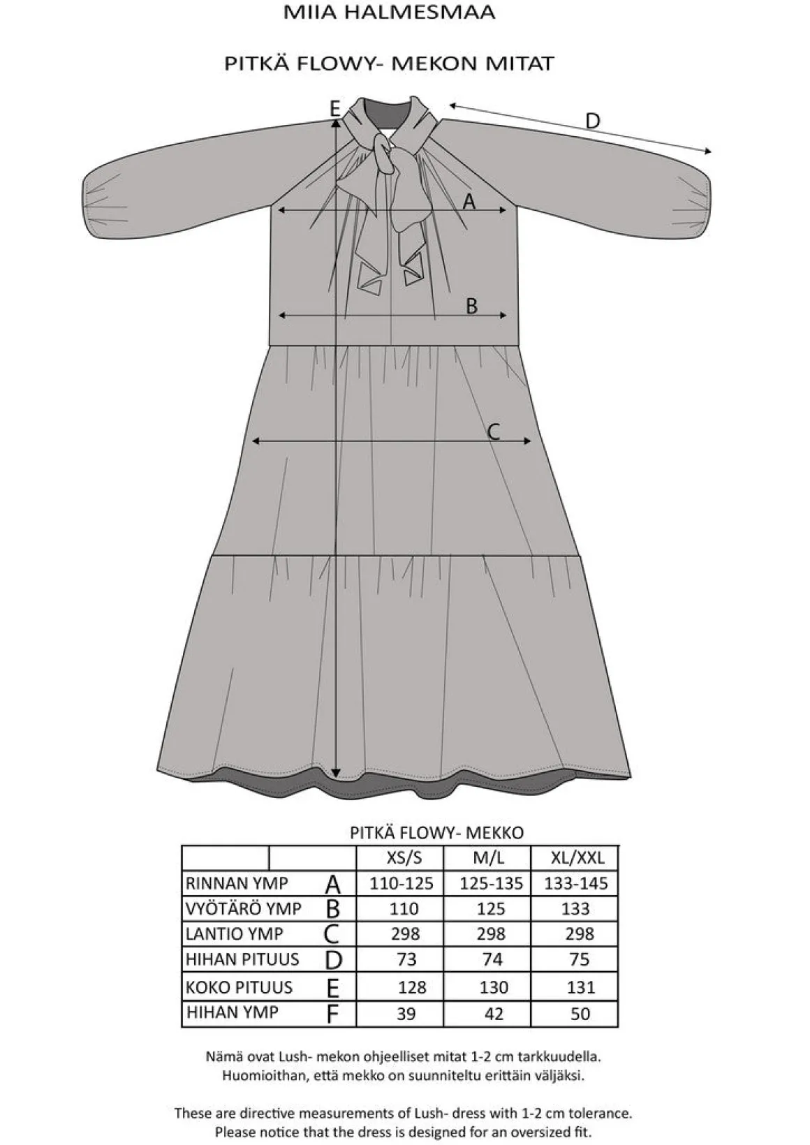 Flowy Long Dress - Kukkaniitty