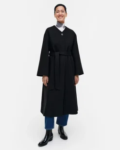 Formaali Solid Villakangastakki - Musta S