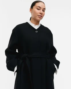 Formaali Solid Villakangastakki - Musta S